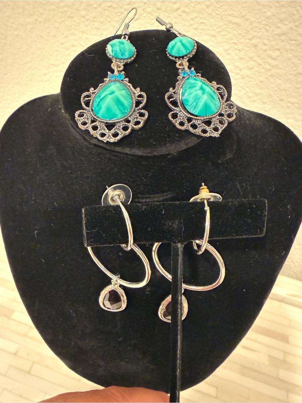 Turquoise Statement Drop Earrings - Women Jewelry